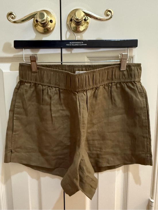 AYR Pants - AYR The Shimmy Artichoke dip linen short S